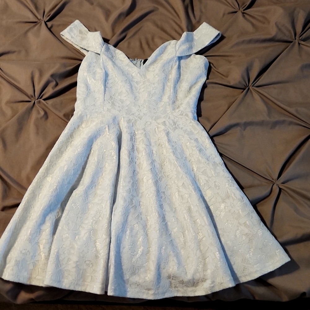 Light blue dress, size 4, Trac brand